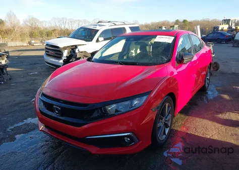 2019 Honda Civic Ex-L z USA, uszkodzony, nr VIN JHMFC1F78KX007041